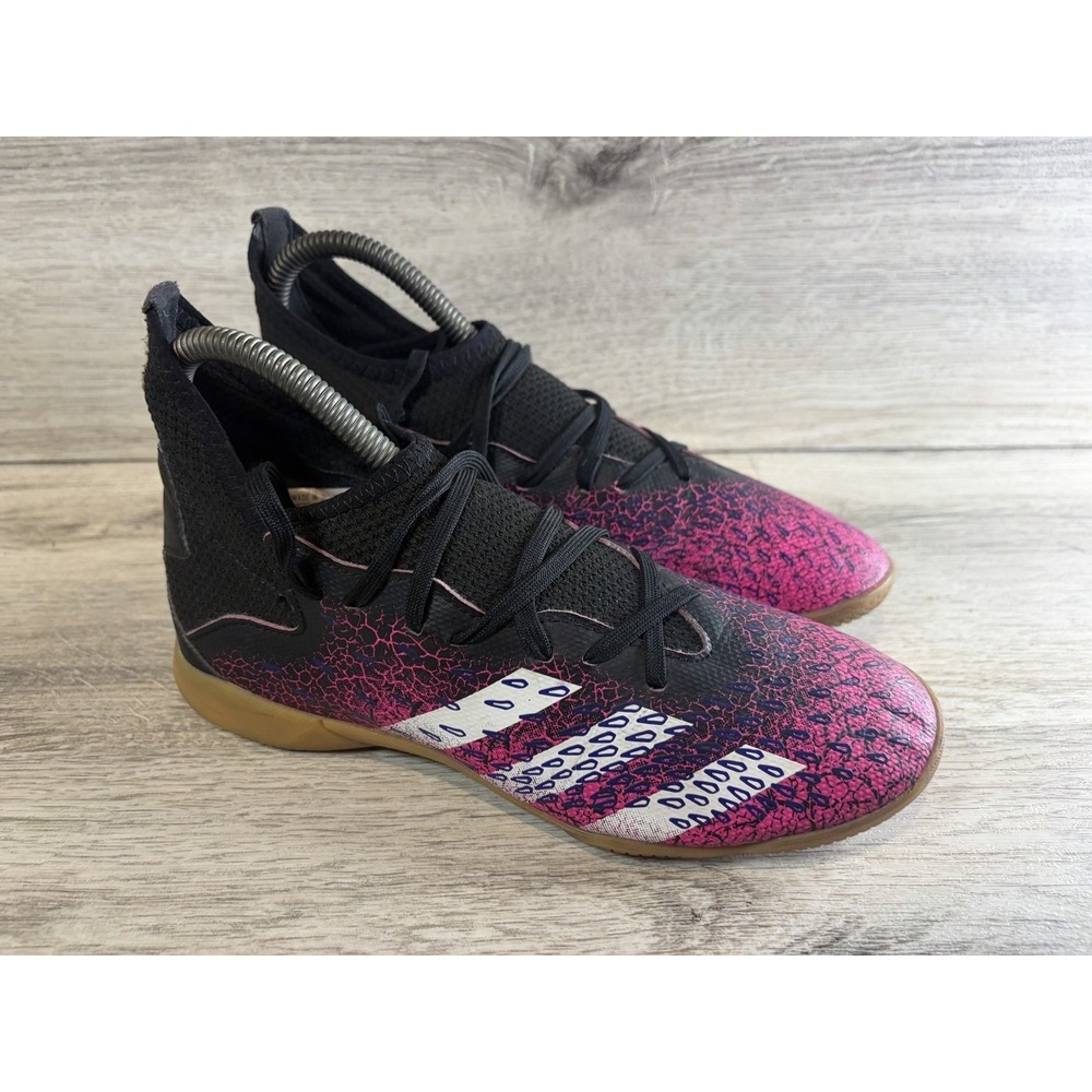Adidas Predator Demonscale Freak 3  JR - Black Pink FW7534 Size 4 Youth Indoor‎